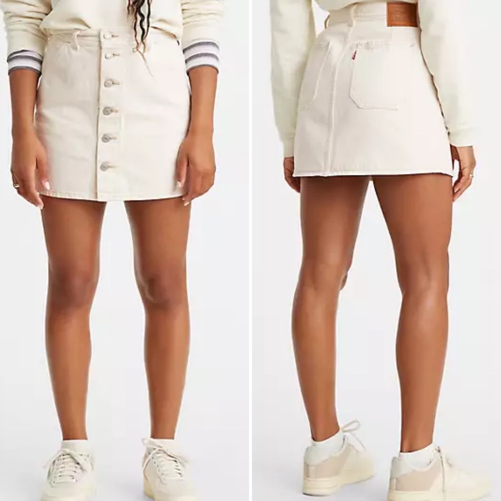 Levi’s Premium Button Front Denim Skirt